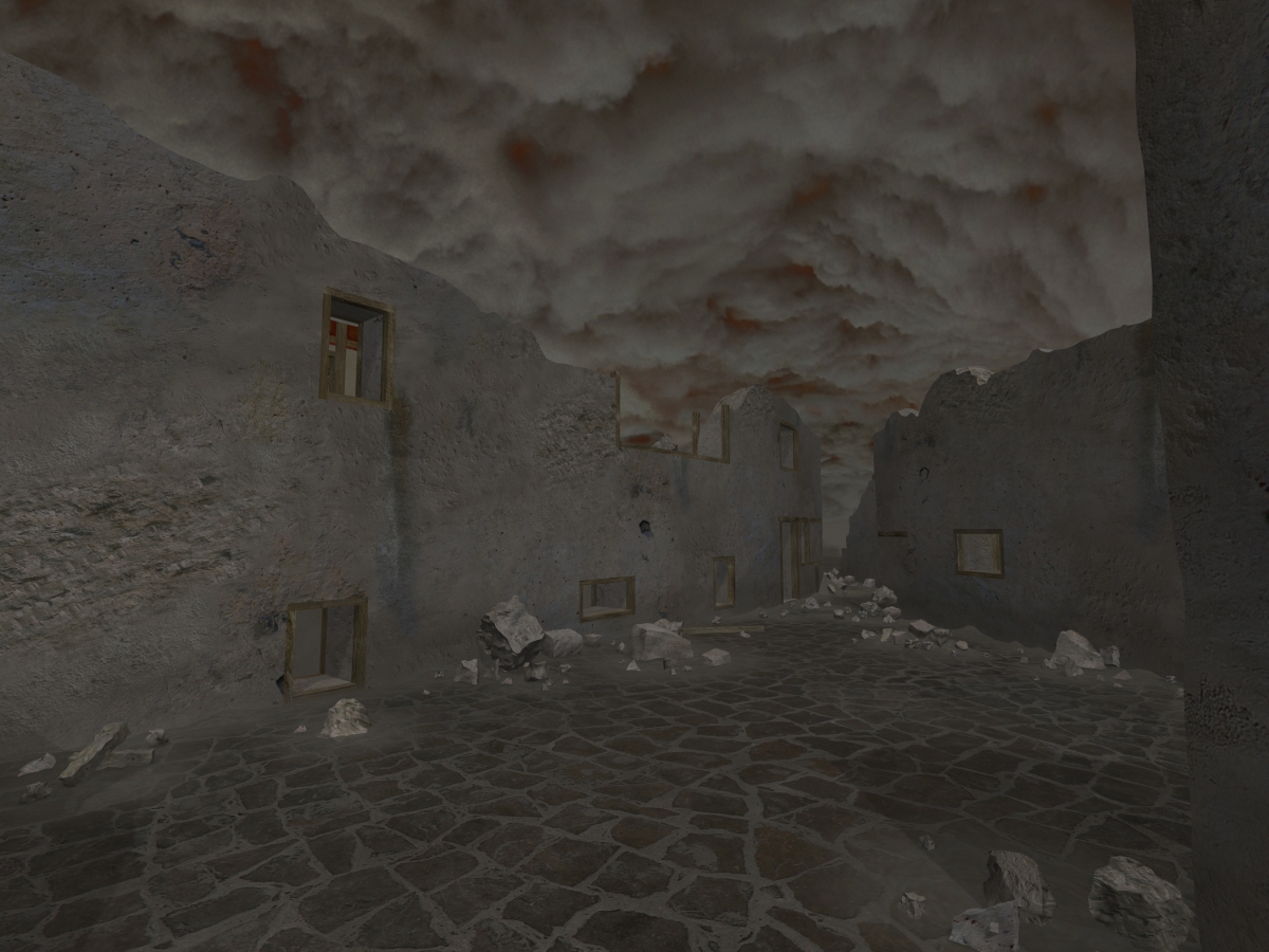 Akrotiri under ash cloud