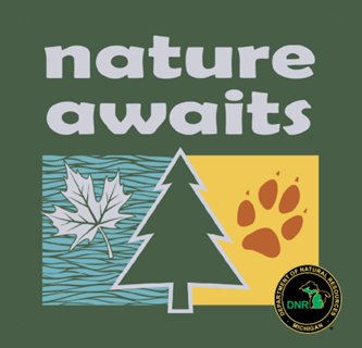 Michigan Department of Natural Resources Nature Awaits logo